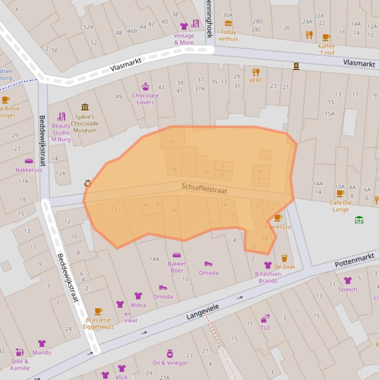 Kaart van postcodegebied 4331LN.