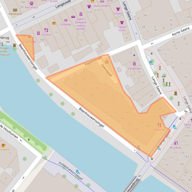 Kaart van postcodegebied 4331MD.