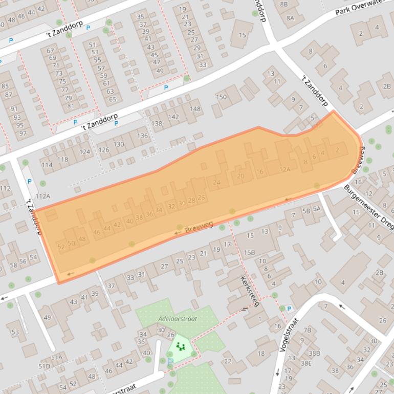 Kaart van postcodegebied 4335AR.