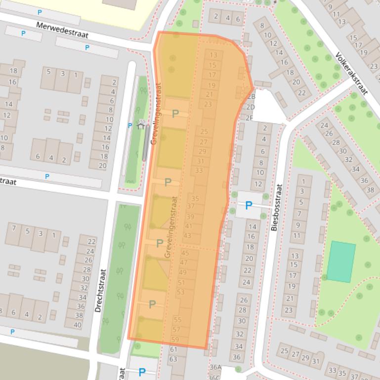Kaart van postcodegebied 4335XC.
