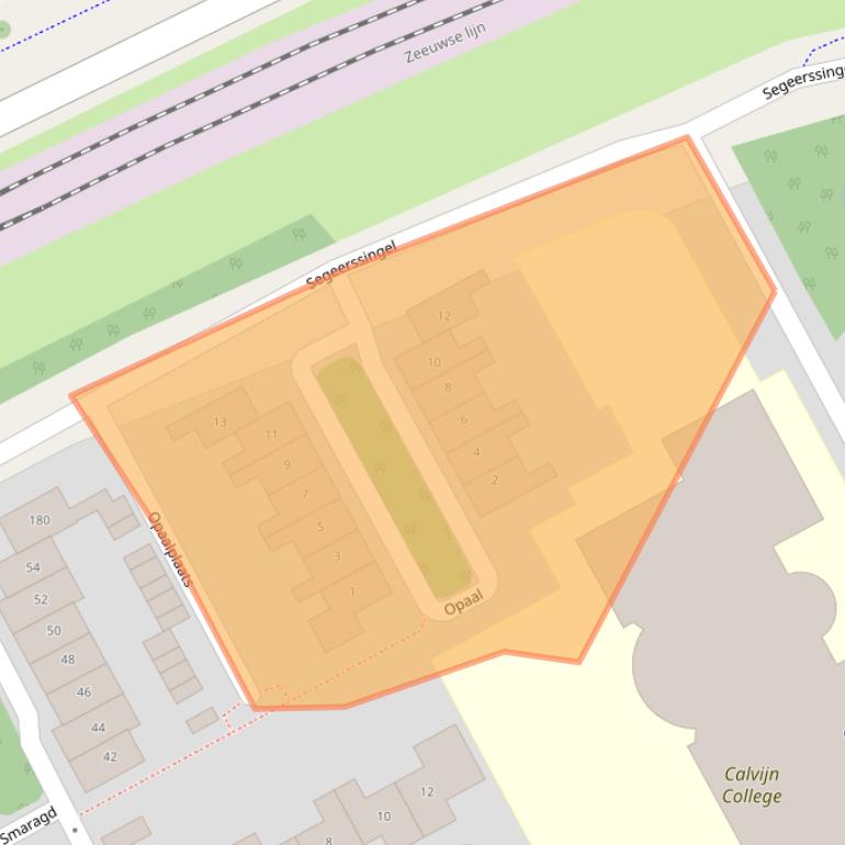 Kaart van postcodegebied 4337MA.