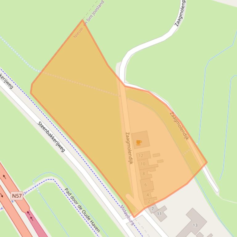 Kaart van postcodegebied 4339NG.