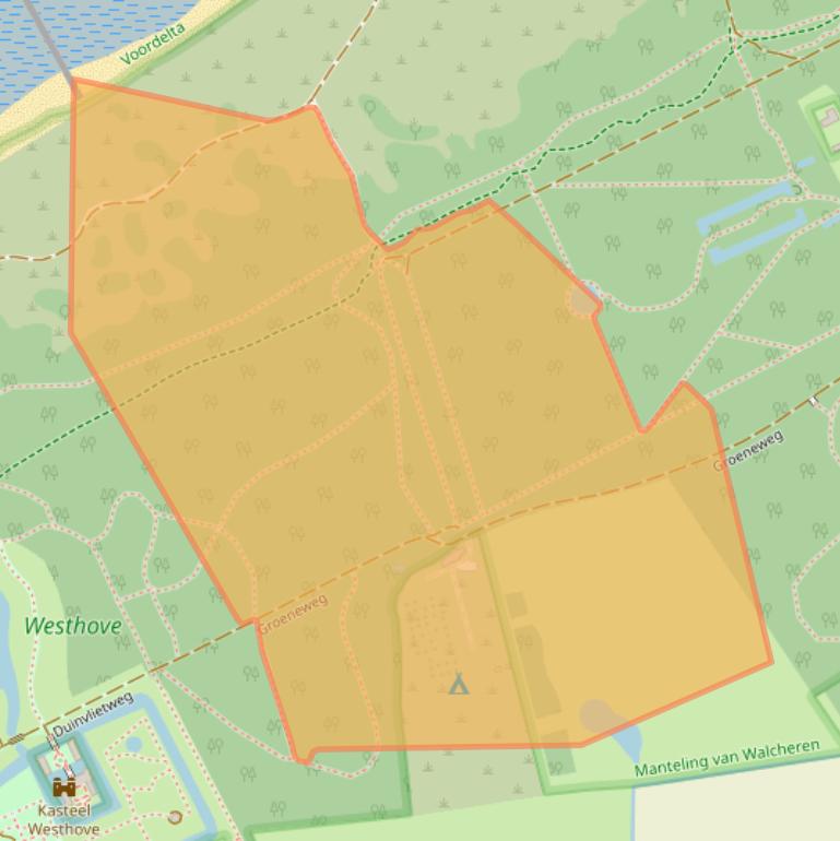 Kaart van postcodegebied 4356CH.