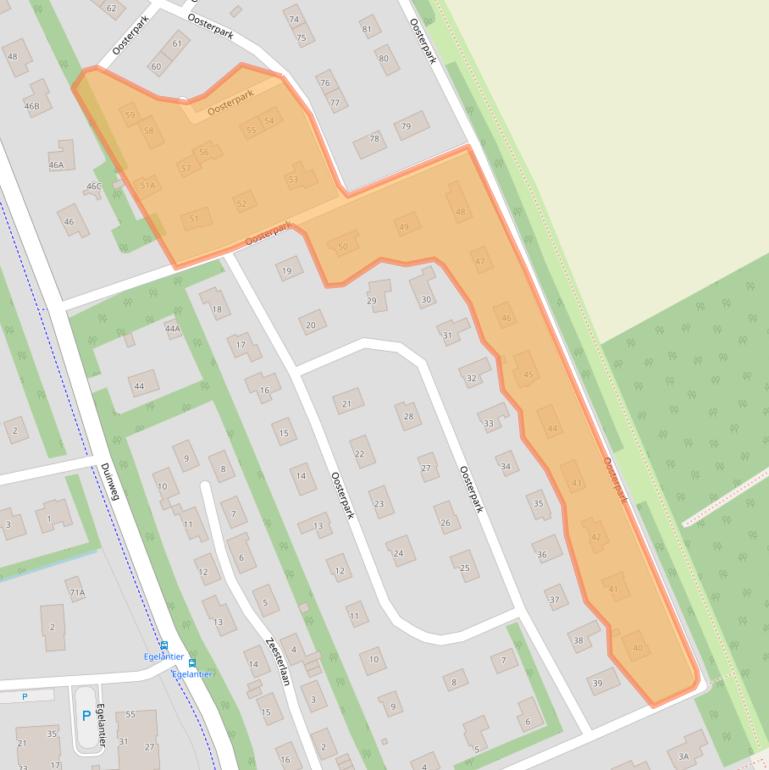 Kaart van postcodegebied 4356GK.