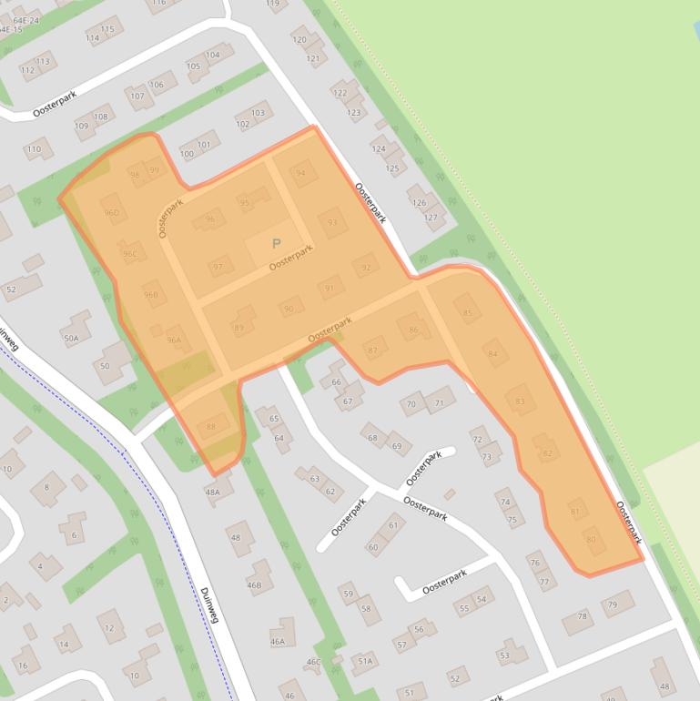 Kaart van postcodegebied 4356GM.