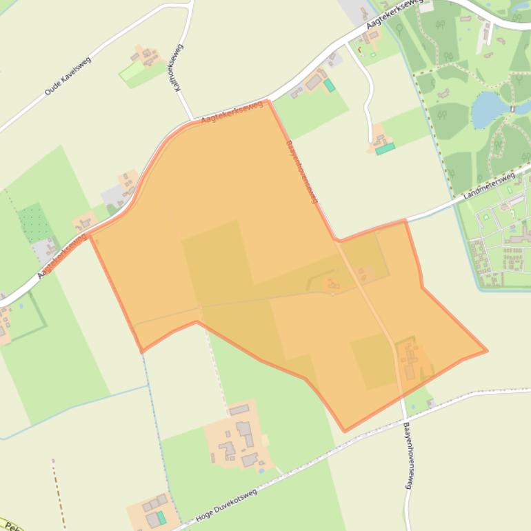 Kaart van postcodegebied 4356RP.