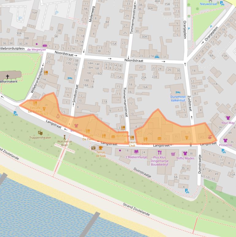 Kaart van postcodegebied 4374AN.