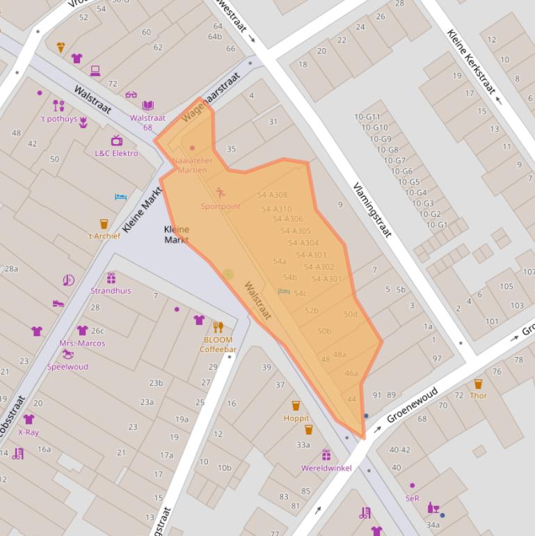 Kaart van postcodegebied 4381EG.