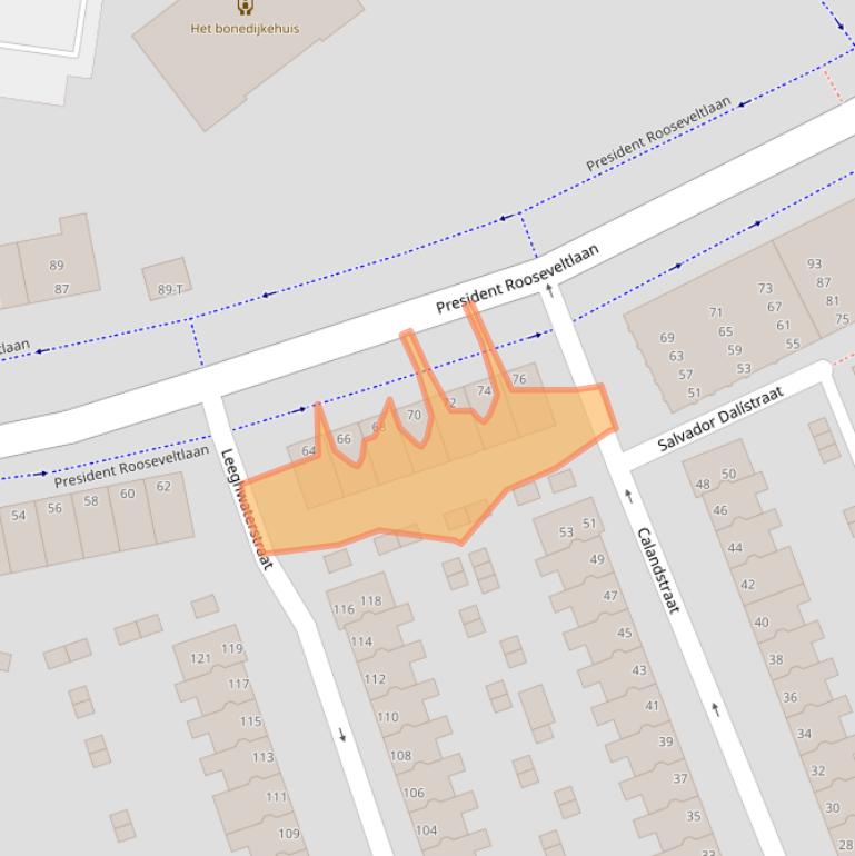 Kaart van postcodegebied 4382KT.