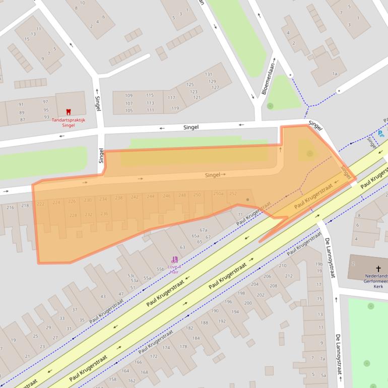 Kaart van postcodegebied 4382LT.