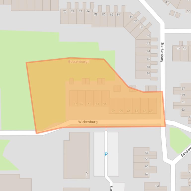 Kaart van postcodegebied 4385HS.