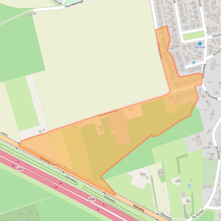 Kaart van postcodegebied 4421KV.