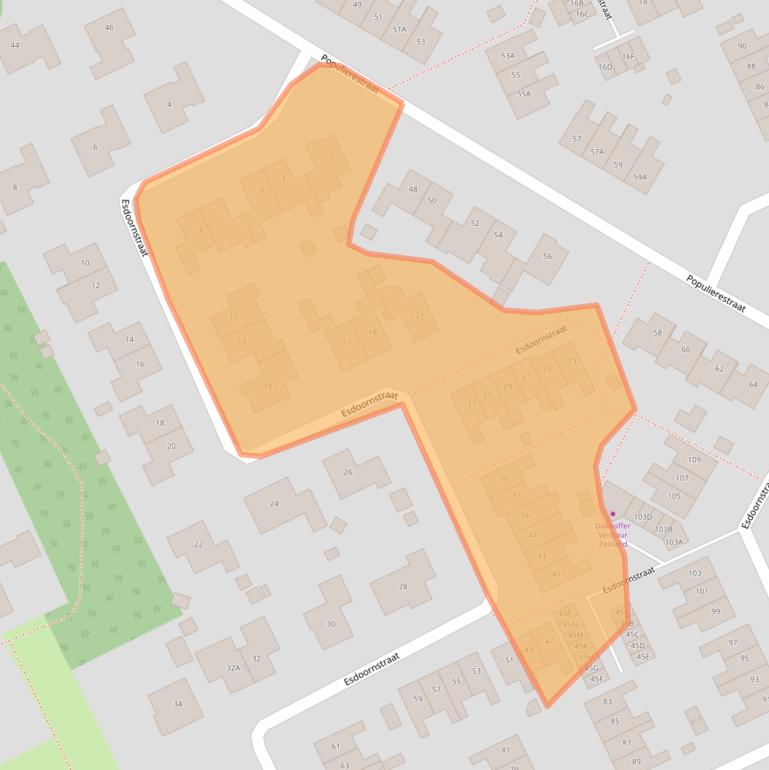 Kaart van postcodegebied 4431DH.