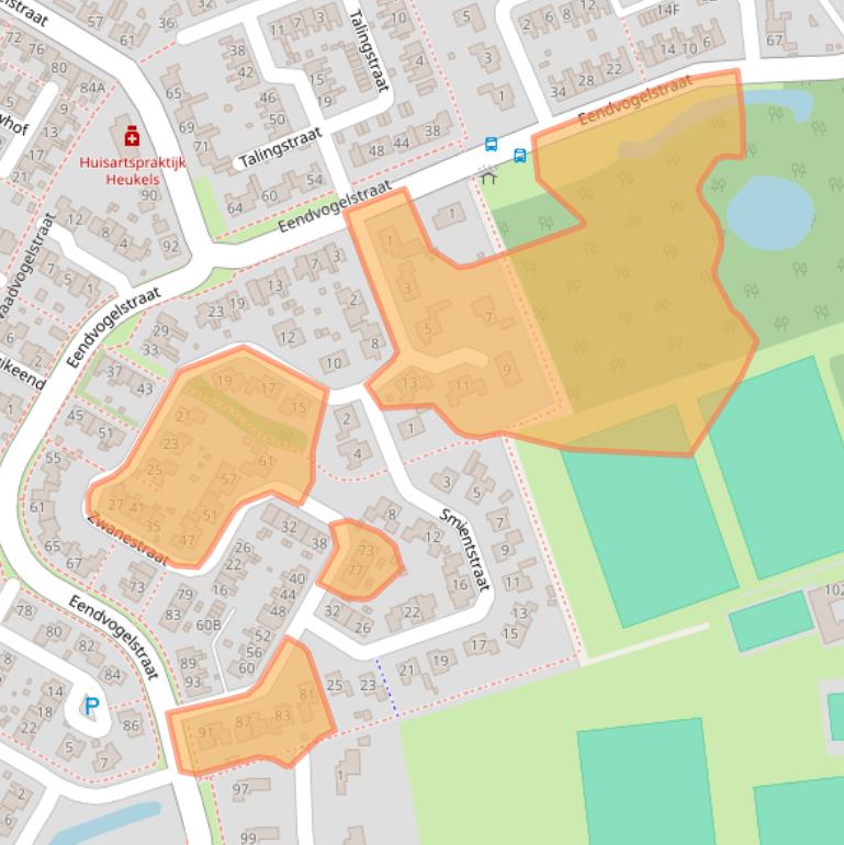 Kaart van postcodegebied 4451DX.