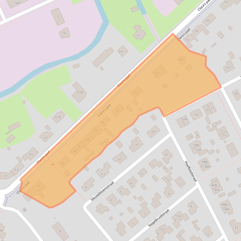 Kaart van postcodegebied 4451HE.