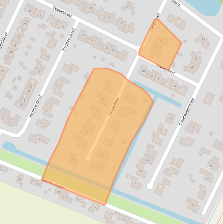 Kaart van postcodegebied 4493EK.