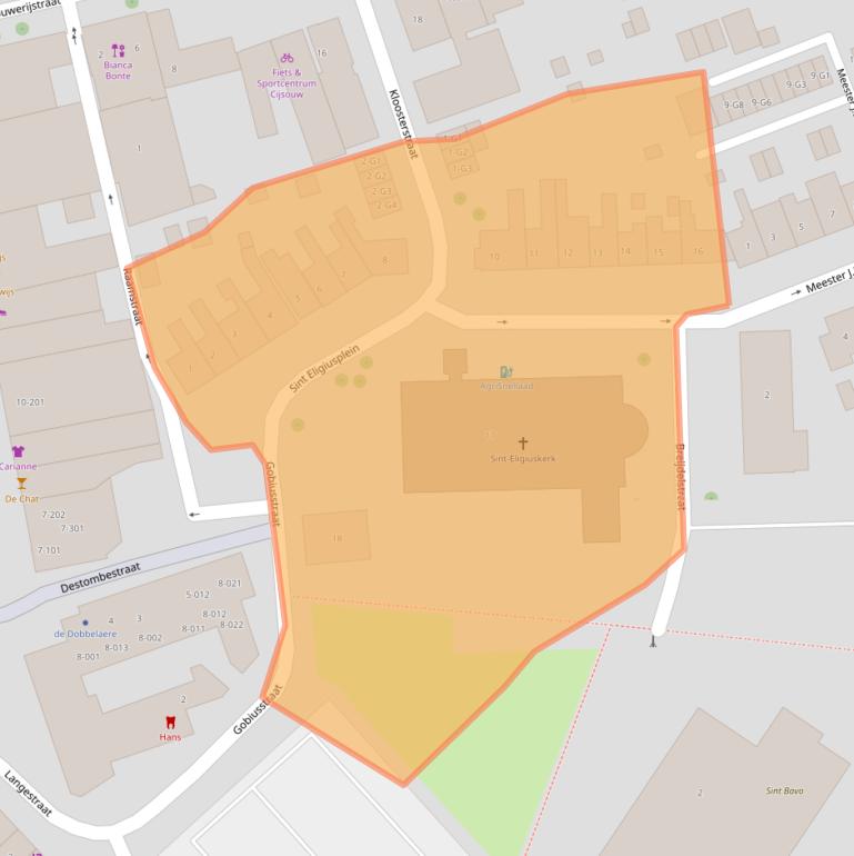 Kaart van postcodegebied 4501CS.