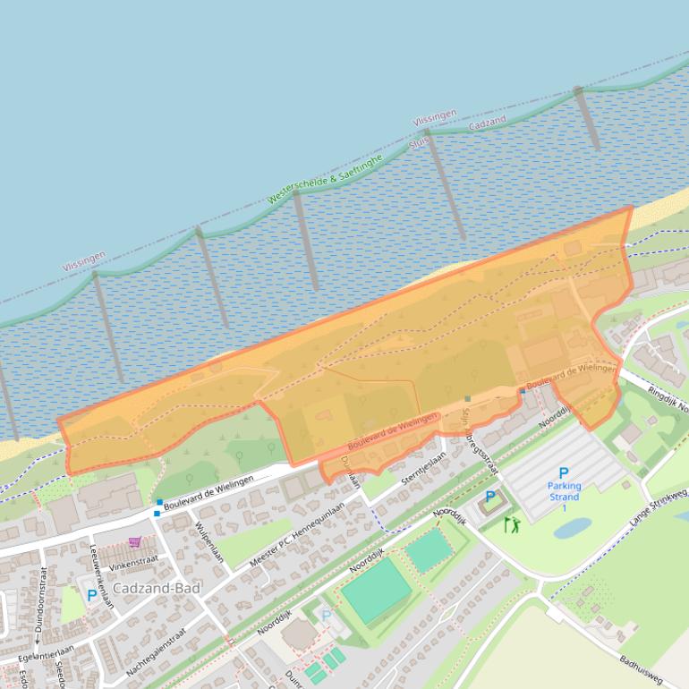 Kaart van postcodegebied 4506JH.