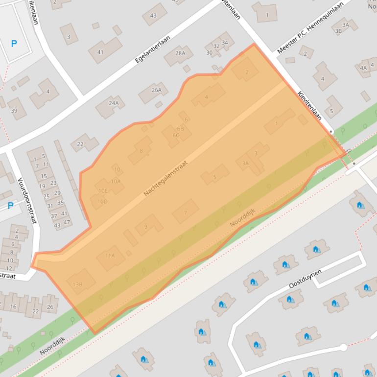 Kaart van postcodegebied 4506JV.
