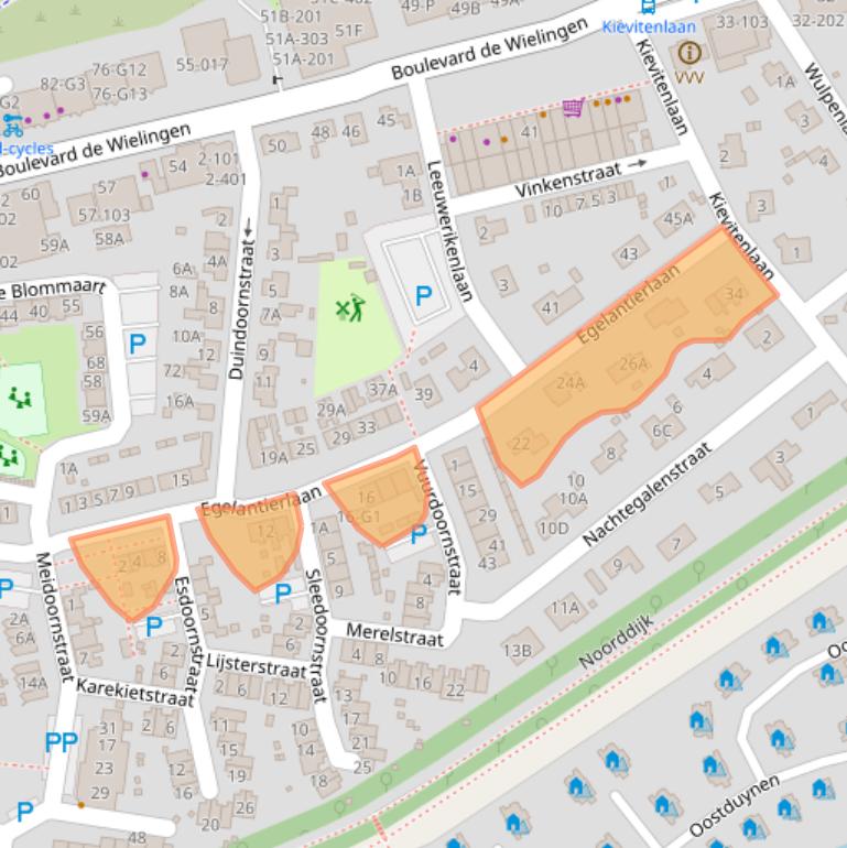 Kaart van postcodegebied 4506KB.
