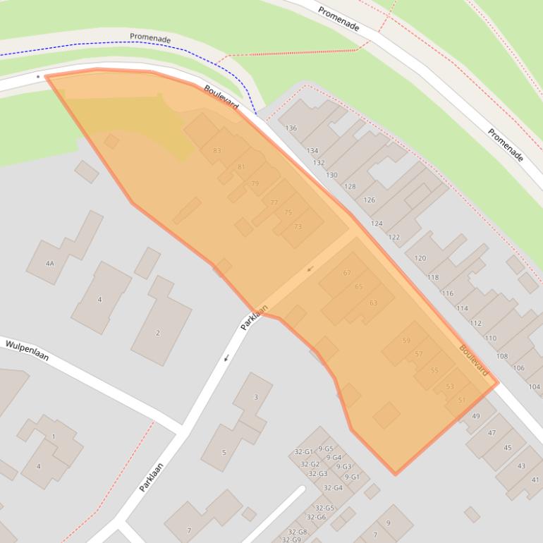 Kaart van postcodegebied 4511AB.