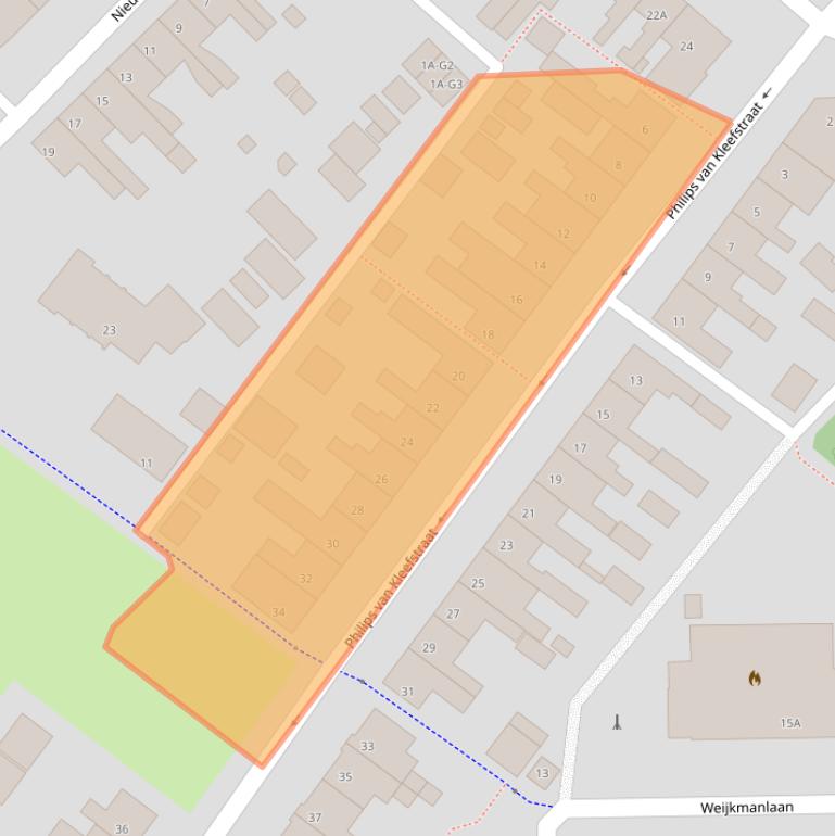 Kaart van postcodegebied 4511CE.