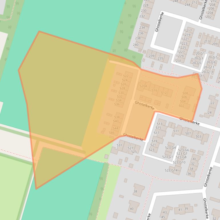 Kaart van postcodegebied 4511JM.