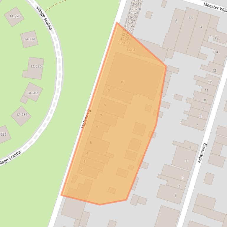 Kaart van postcodegebied 4513AH.