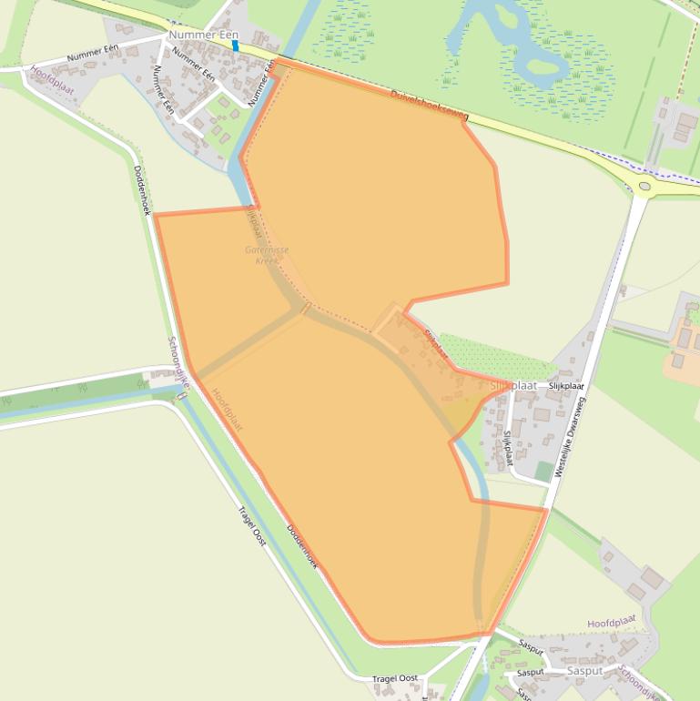 Kaart van postcodegebied 4513KL.