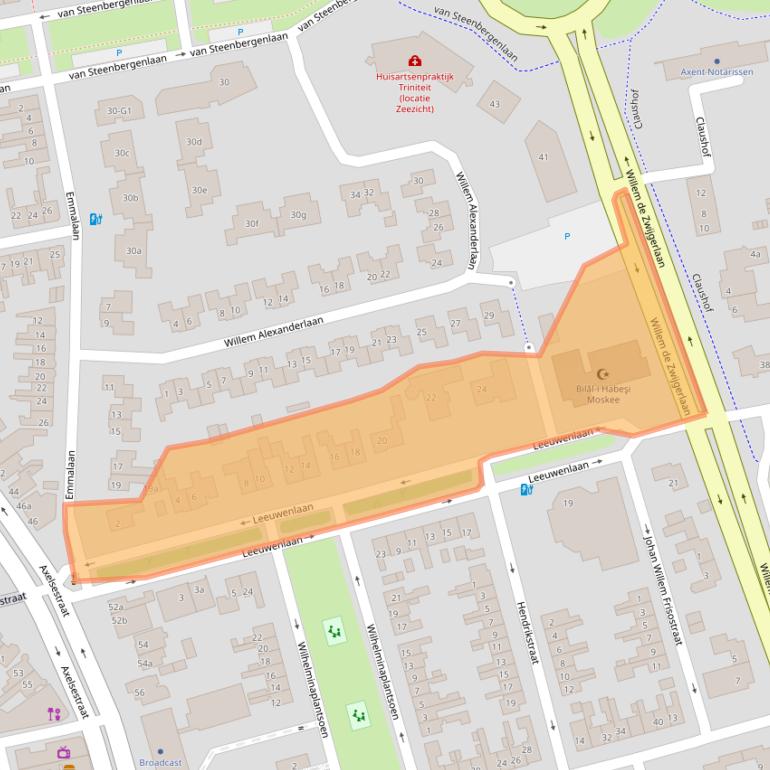 Kaart van postcodegebied 4532AD.