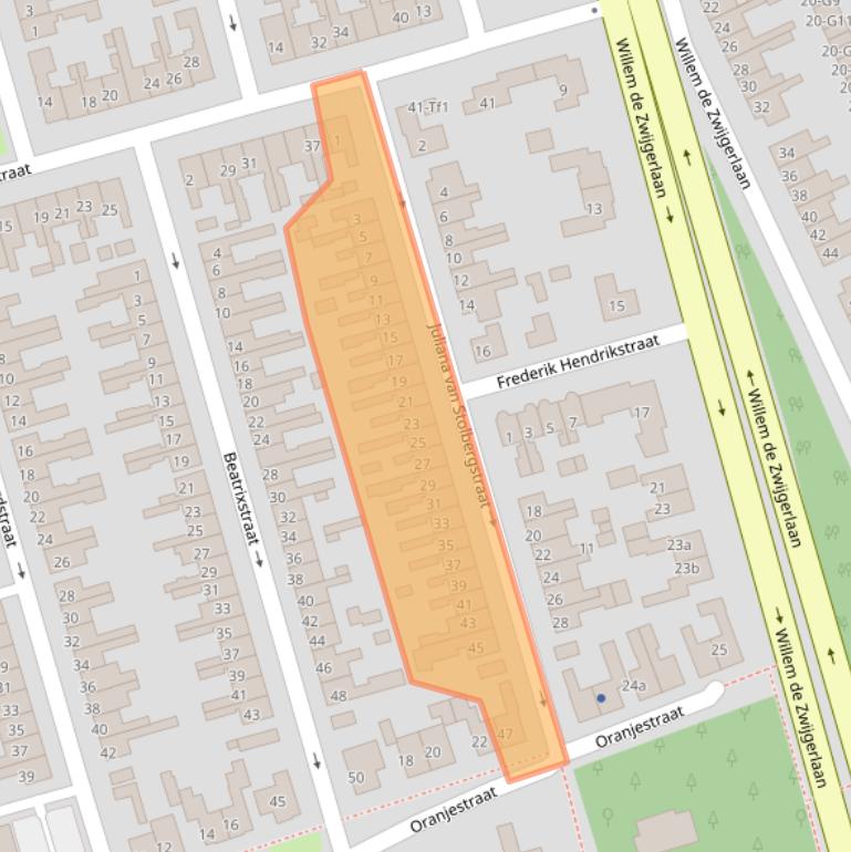 Kaart van postcodegebied 4532AX.
