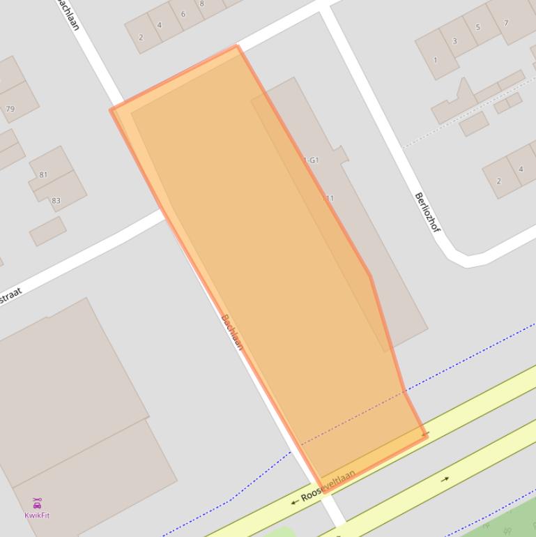 Kaart van postcodegebied 4536EX.