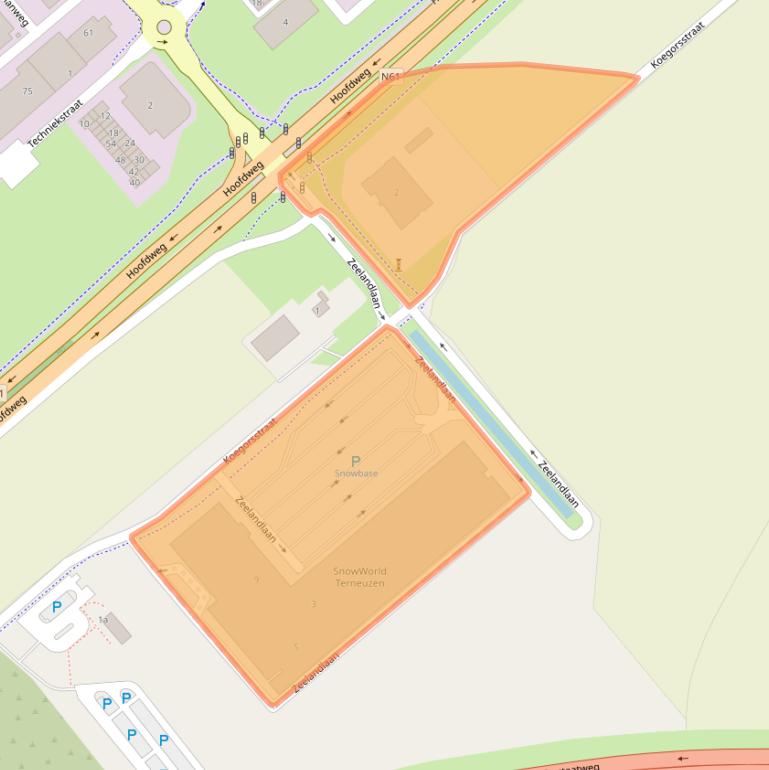 Kaart van postcodegebied 4538CA.