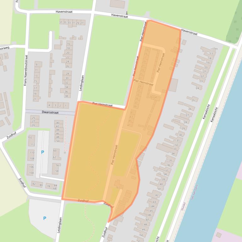 Kaart van postcodegebied 4541CP.