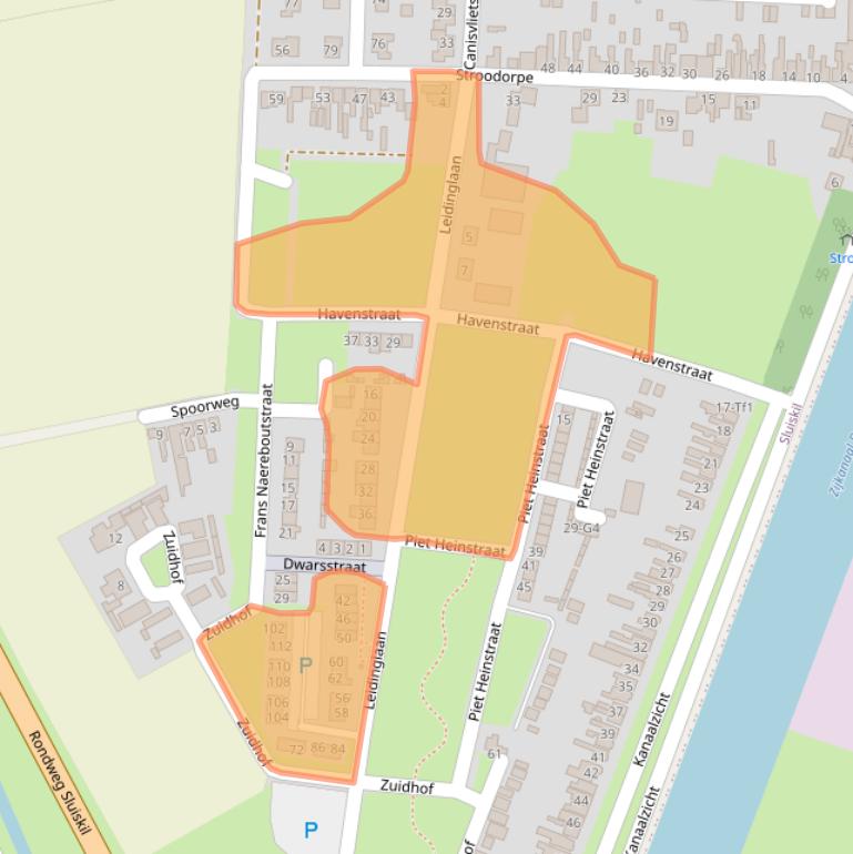 Kaart van postcodegebied 4541CT.