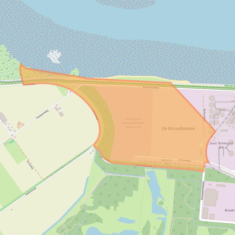 Kaart van postcodegebied 4542SN.