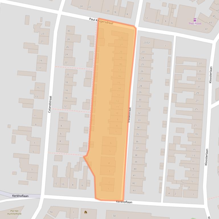 Kaart van postcodegebied 4551AW.
