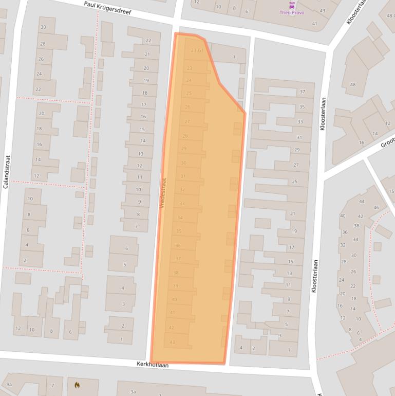 Kaart van postcodegebied 4551AX.