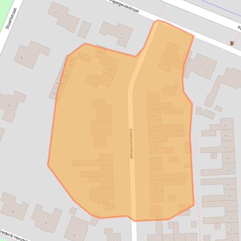 Kaart van postcodegebied 4551HW.