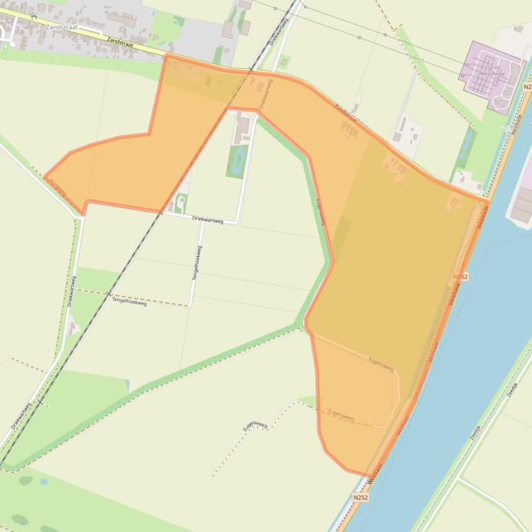 Kaart van postcodegebied 4551LC.