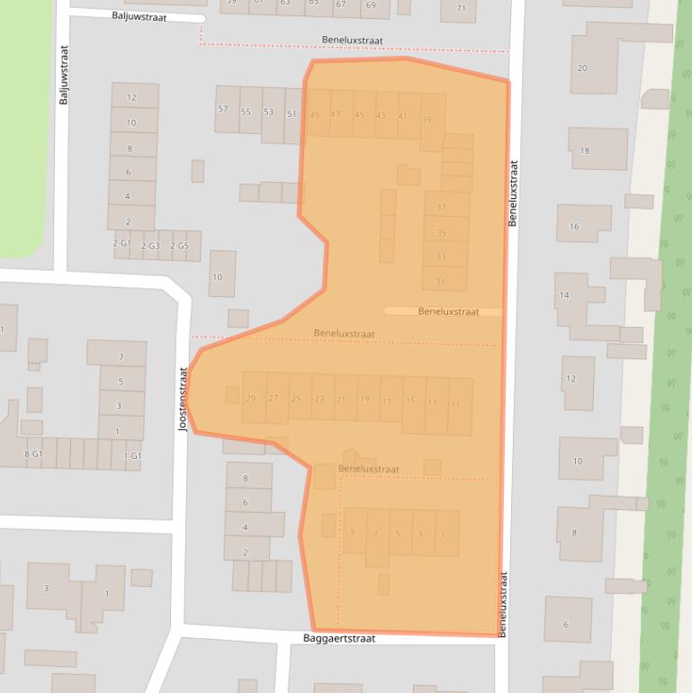 Kaart van postcodegebied 4551TH.