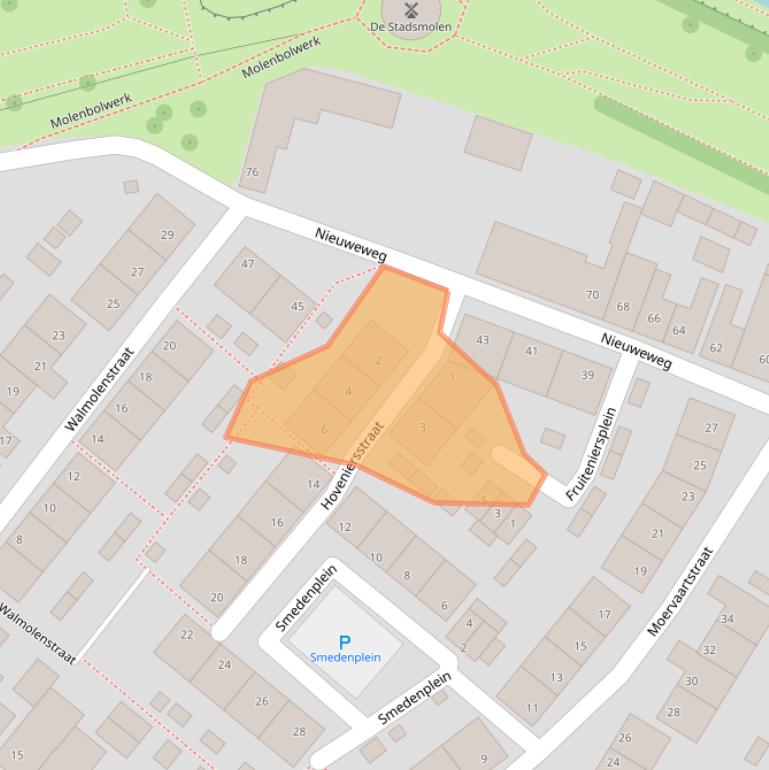 Kaart van postcodegebied 4561BH.