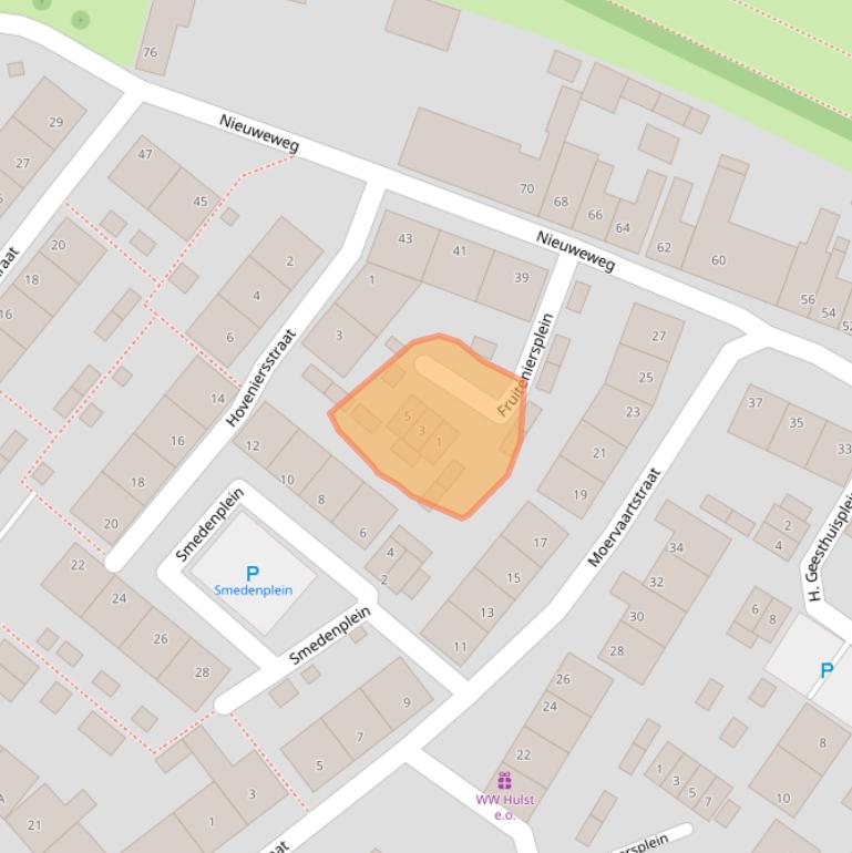 Kaart van postcodegebied 4561BP.