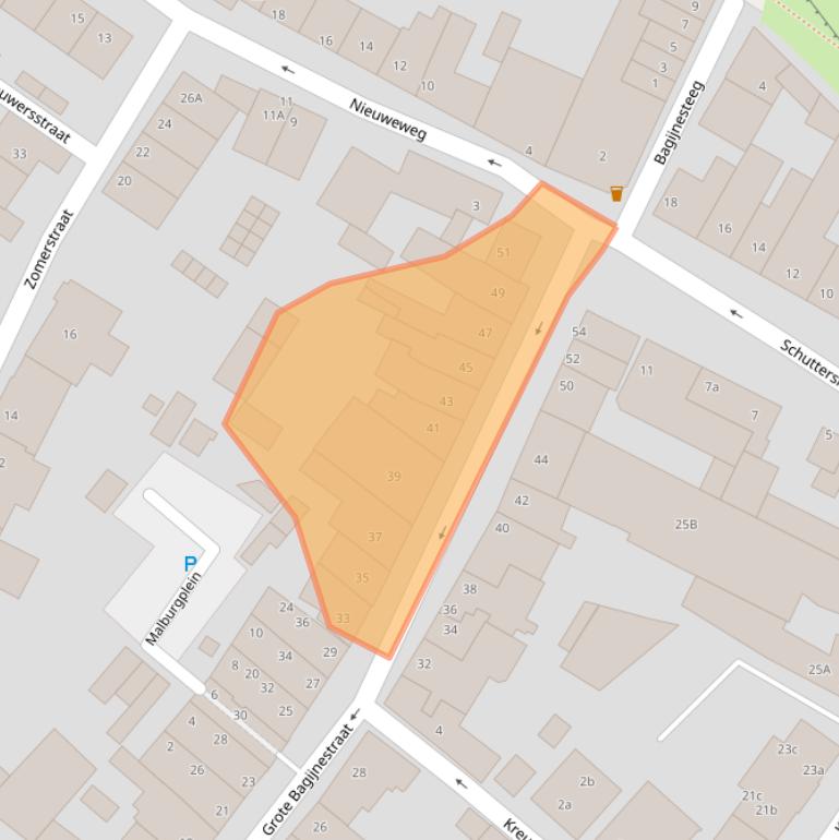 Kaart van postcodegebied 4561CH.