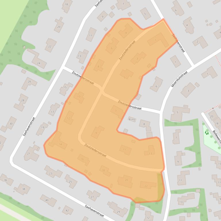 Kaart van postcodegebied 4561HD.