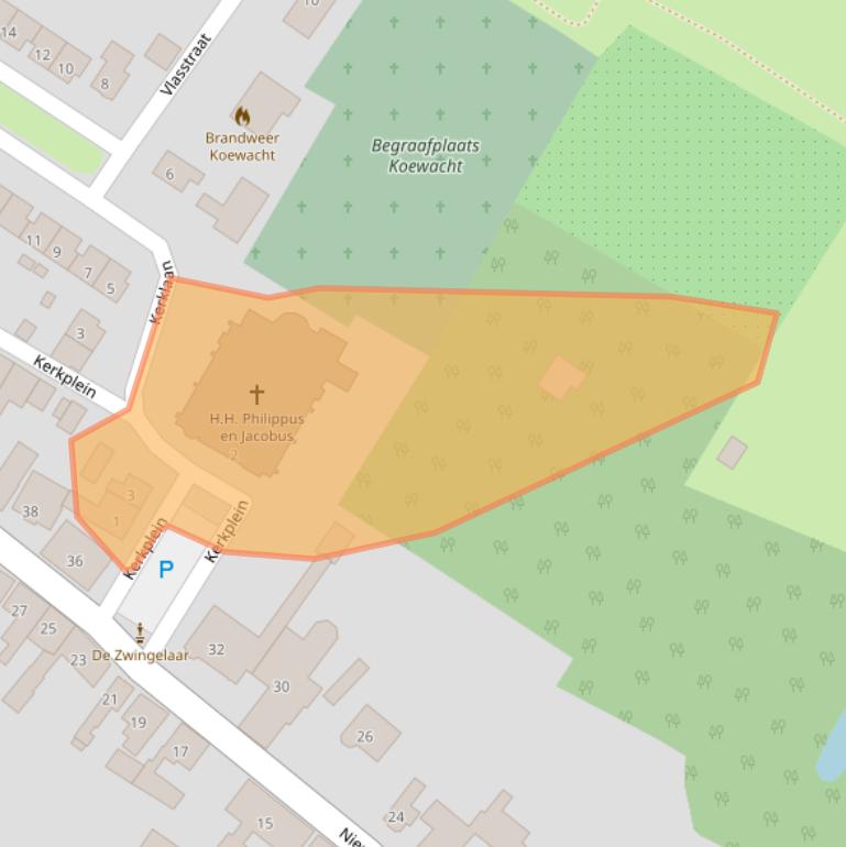 Kaart van postcodegebied 4576AS.