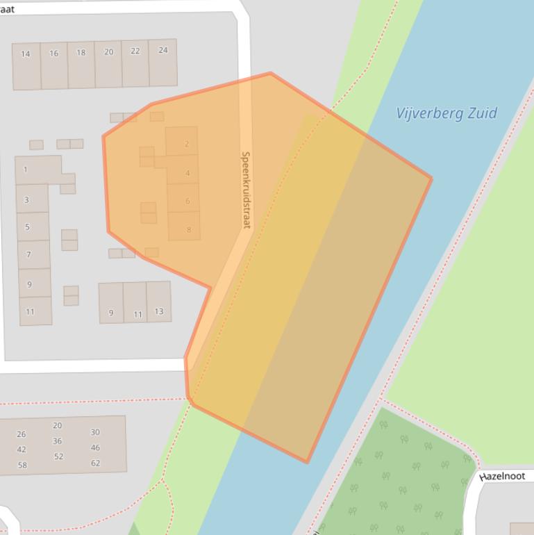 Kaart van postcodegebied 4621AN.