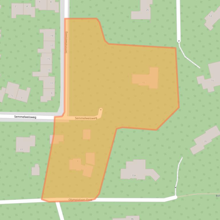 Kaart van postcodegebied 4624VC.