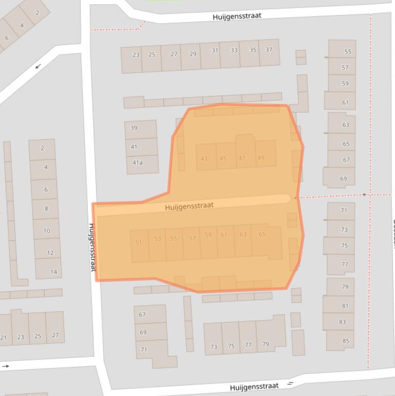 Kaart van postcodegebied 4631GL.