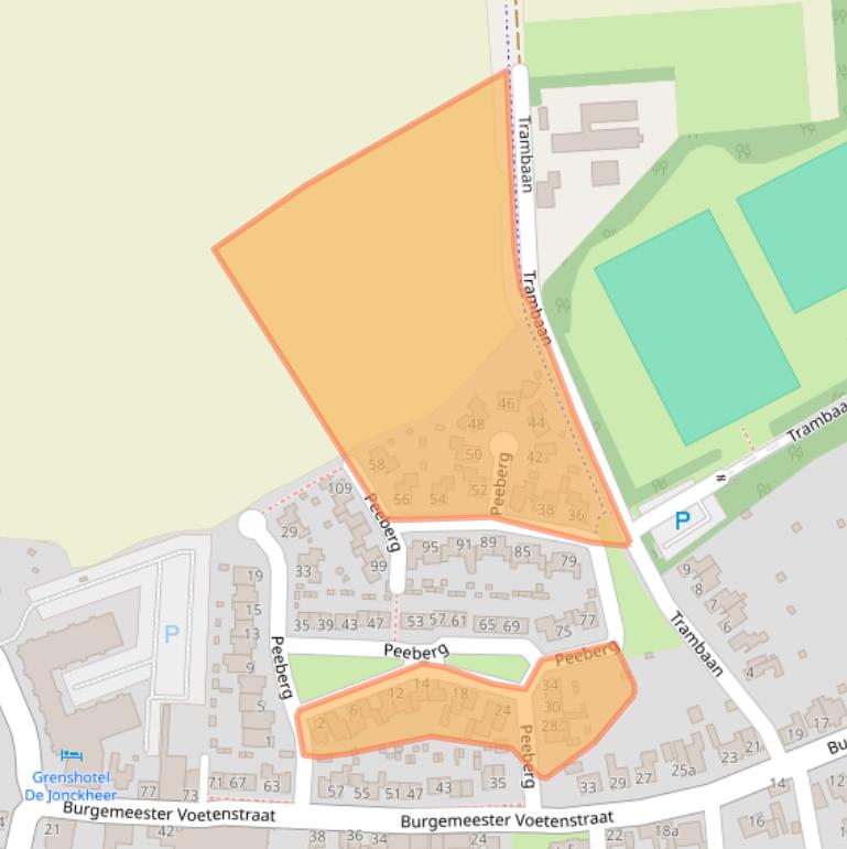 Kaart van postcodegebied 4641LA.